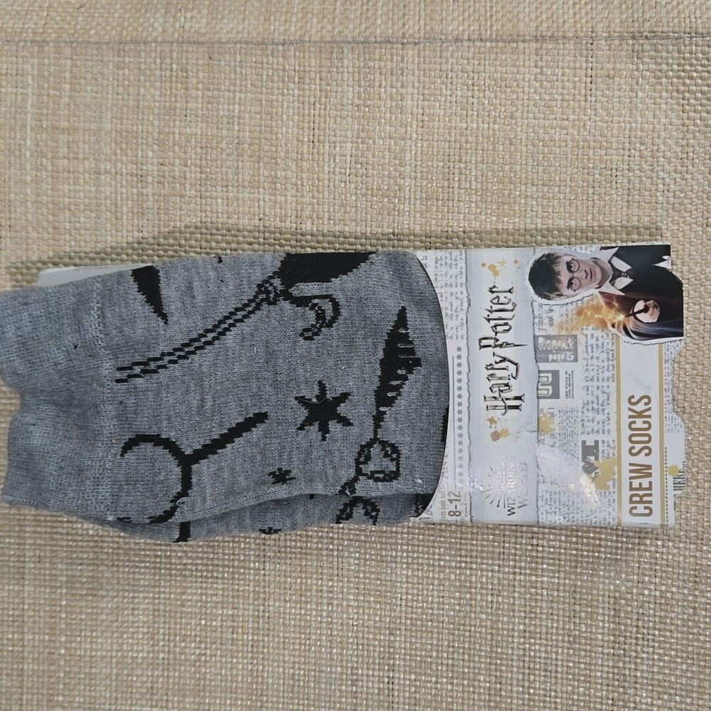 Harry Potter Grey Crew Socks - Wizarding World